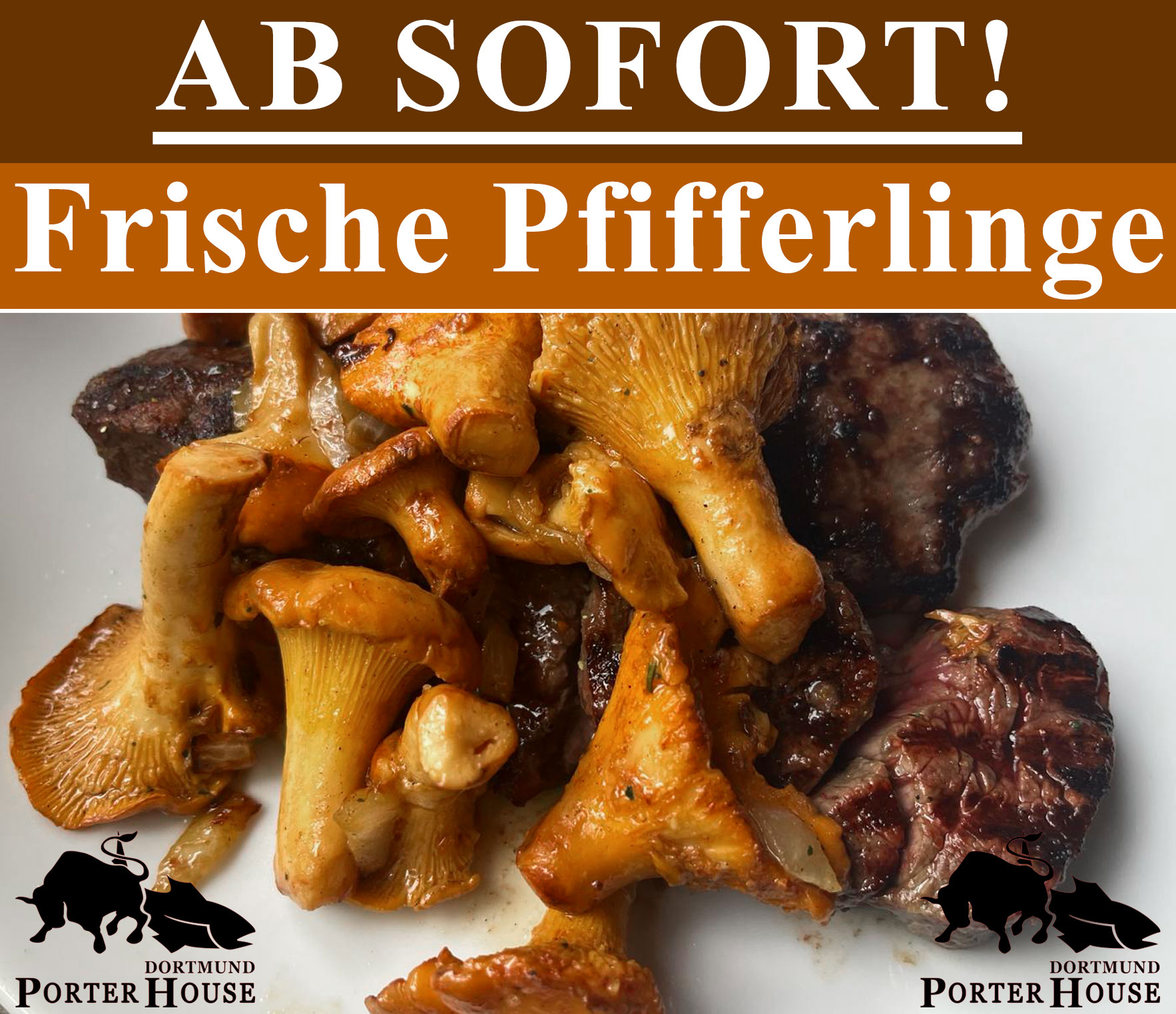 Pfifferlinge im Porterhouse Dortmund