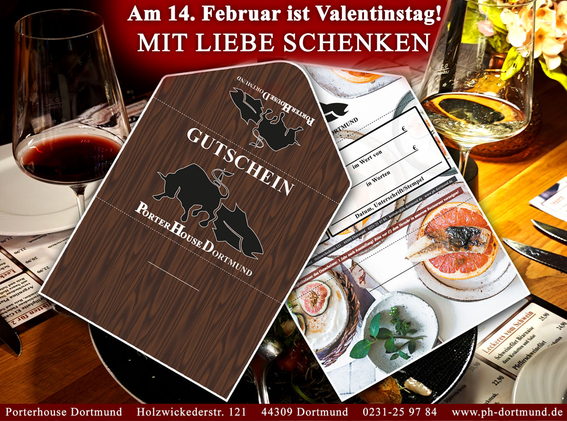 Valentinstag im Porterhouse Dortmund